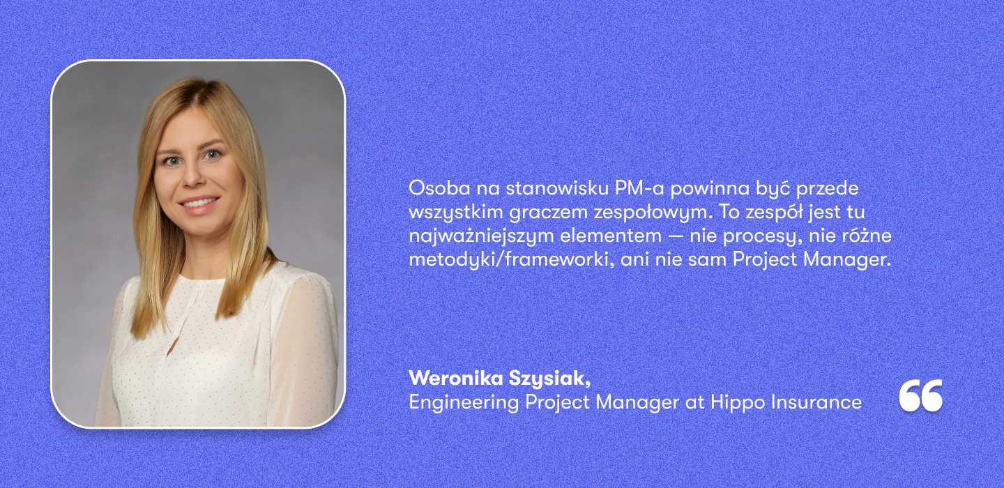 Weronika Szysiak, Engineering Project Manager at Hippo Insurance 